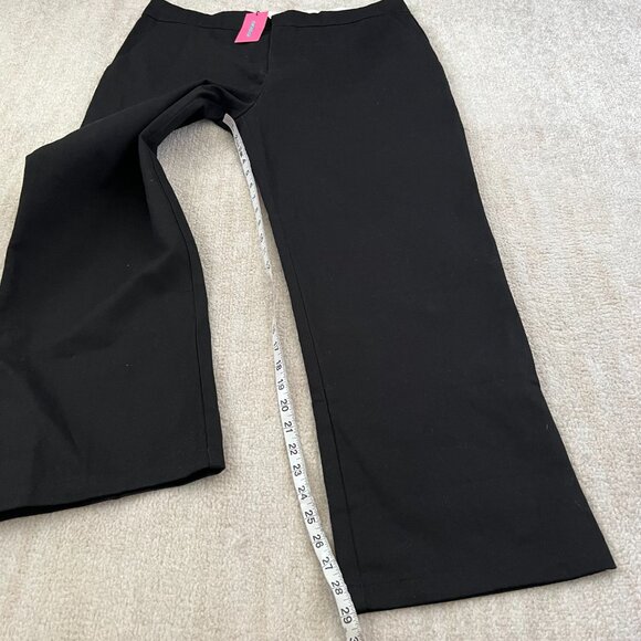 NWT Edikted Black Wide Leg Folded Chino Pants XL - Picture 5 of 11